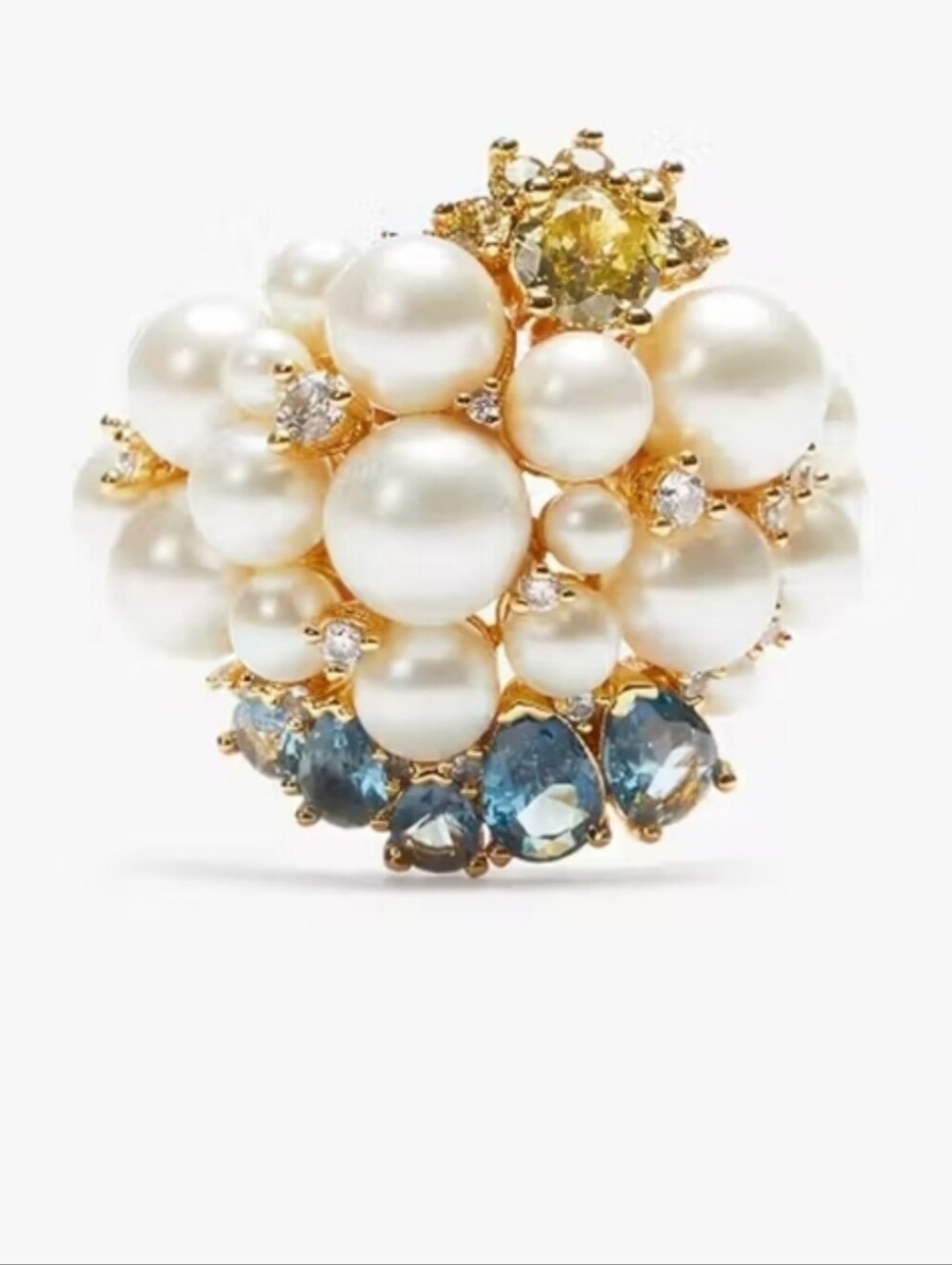 Kate Spade Rain Or Shine Statement Ring Size 8 New - Picture 2 of 8